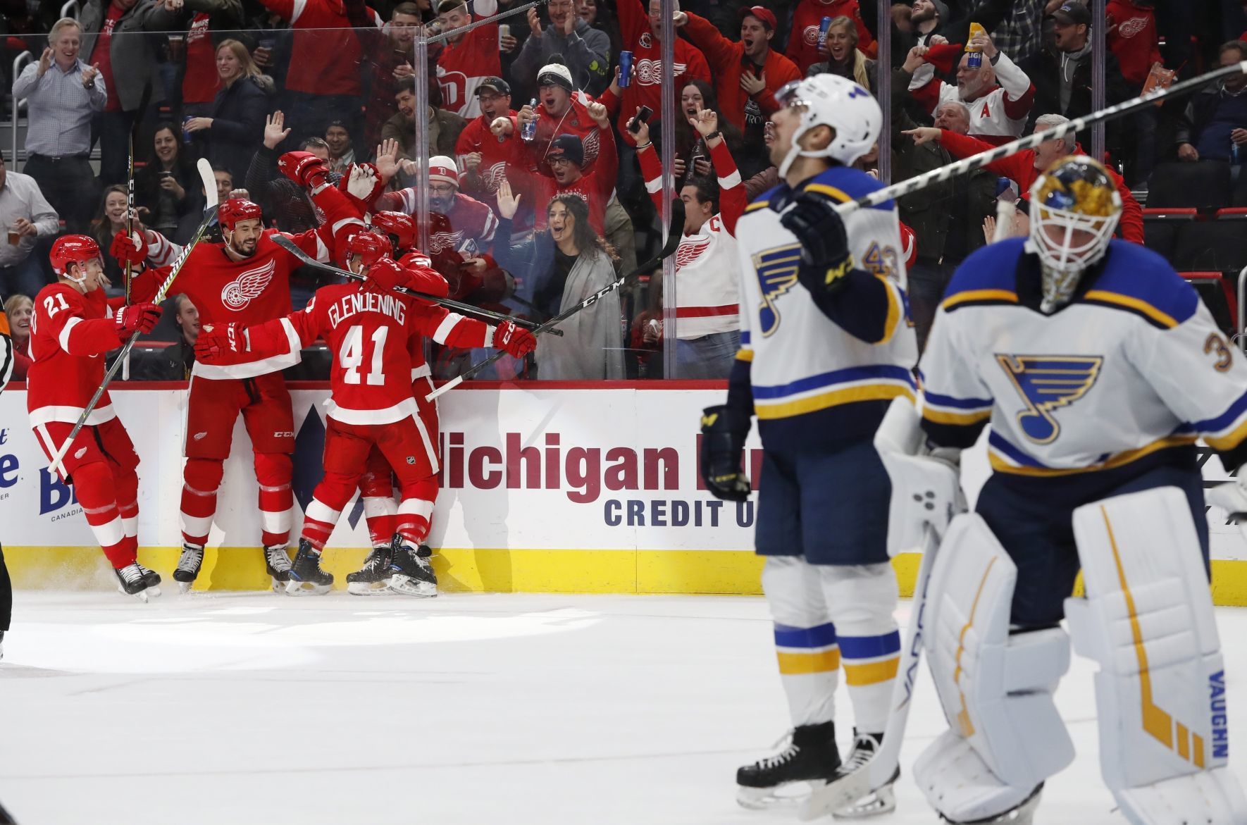 Blues Red Wings Hockey